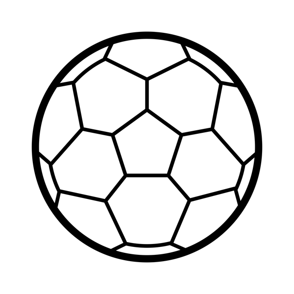 黑色圆弧足球运动元素