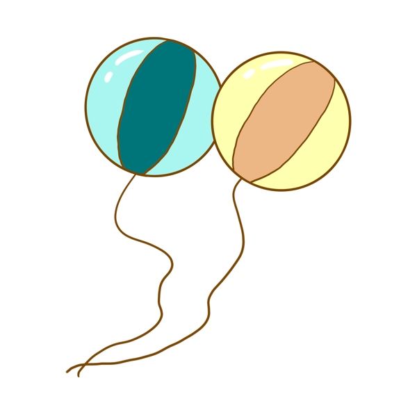 儿童节气球的插画