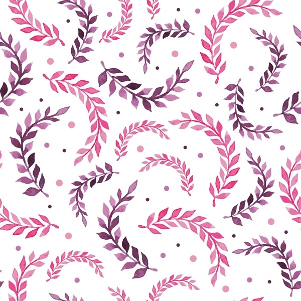 粉红色叶子图案