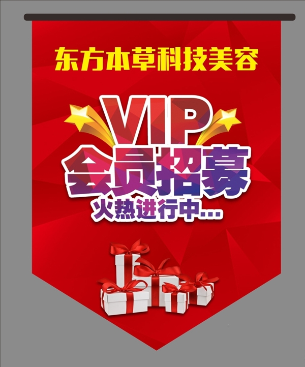 VIP会员招募吊旗