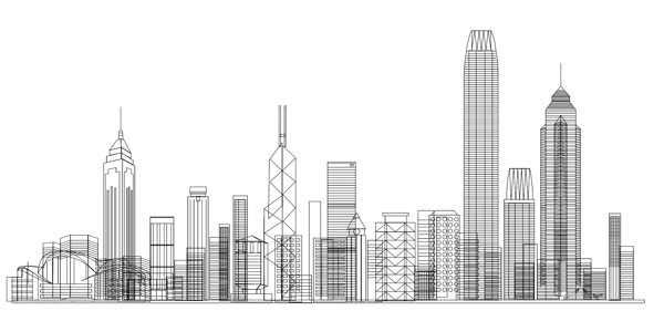 建筑矢量图图片线条图