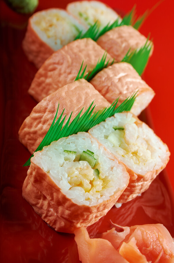 火腿寿司图片