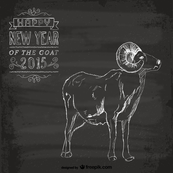 2015手绘山羊