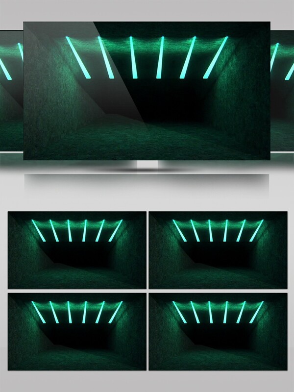 绿色灯光简单高清视频素材