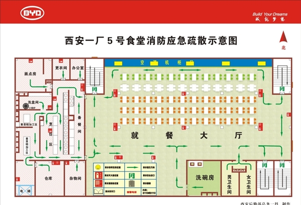 消防疏散示意图