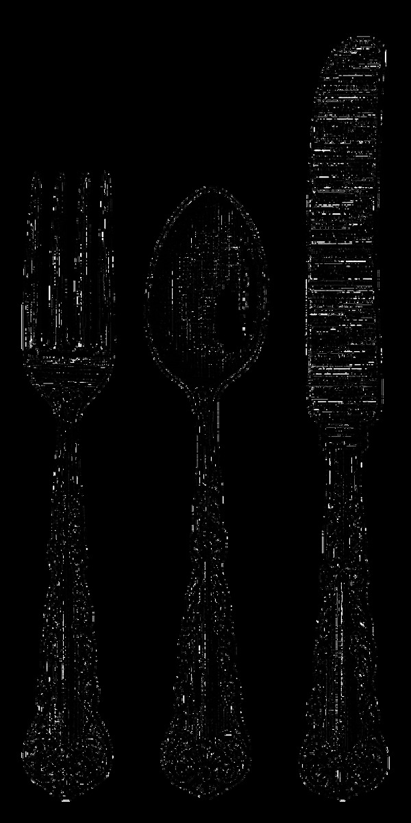 手绘刀叉工具餐具免抠png透明图层素材