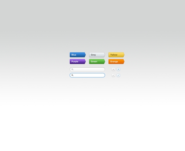 彩色形按钮WebUI设置PSD