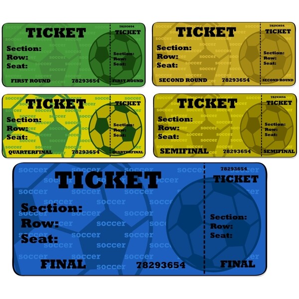 足球票图片