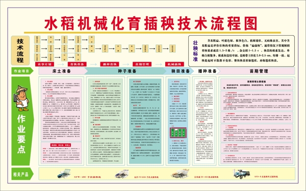 水稻机械化育插秧技术流程图图片