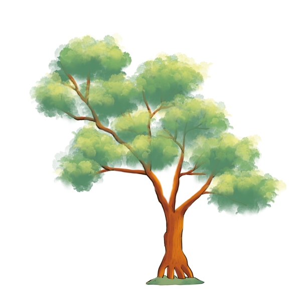 卡通松树元素图片