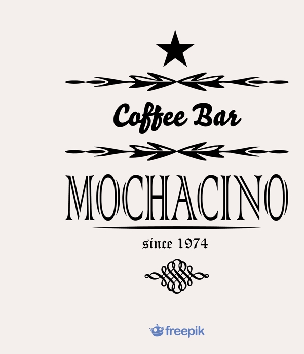 咖啡吧mochacino旗帜