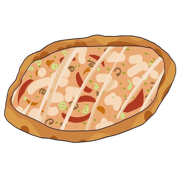 美味的披萨小吃插图