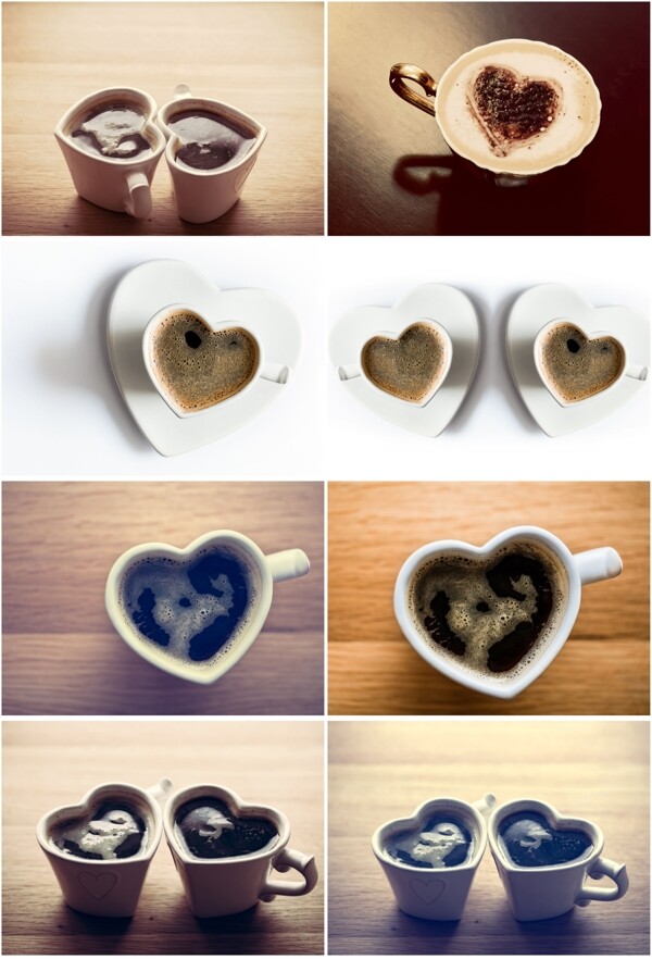 心型咖啡杯