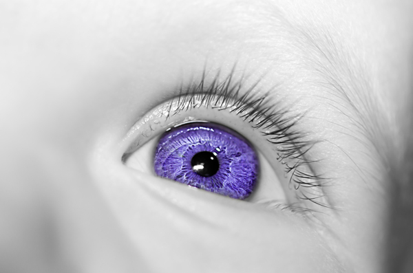 紫色美女眼睛图片