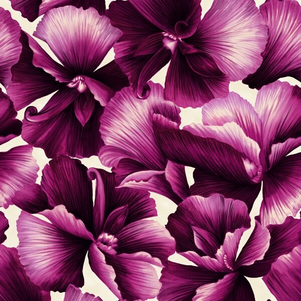 紫花素材psd分层素材