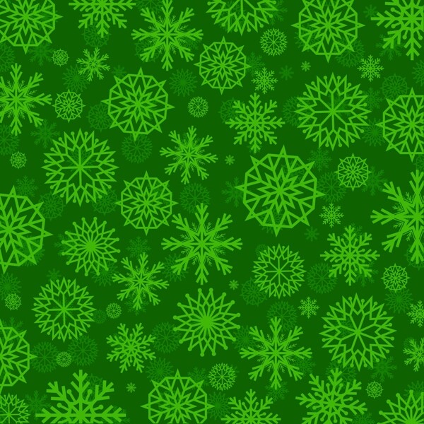 雪花背景绿色矢量素材