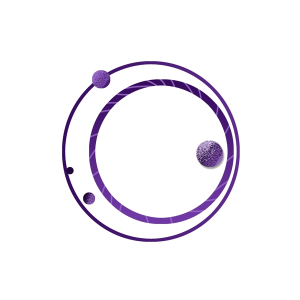 小紫色装饰圈