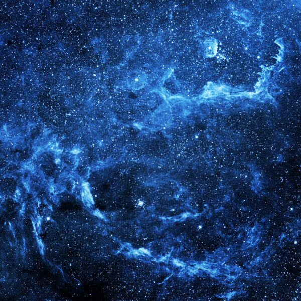 蓝色宇宙背景图片
