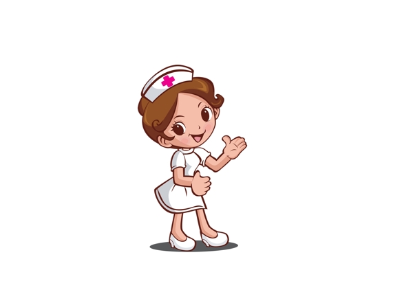 卡通女护士