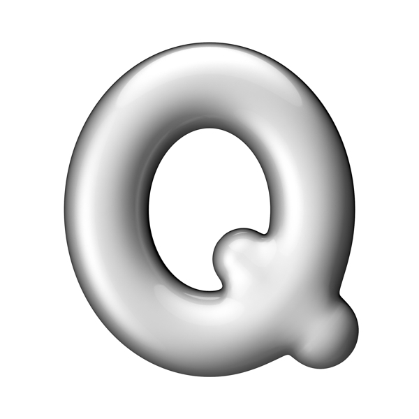 金属字母Q