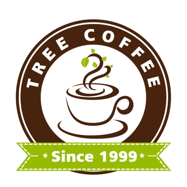树意咖啡厅LOGO标志