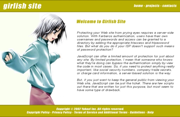 女生个性网站模板