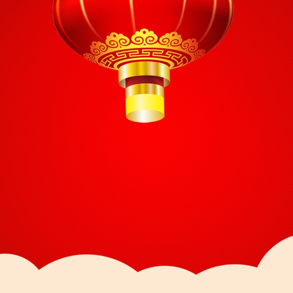 红色灯笼新年主图设计