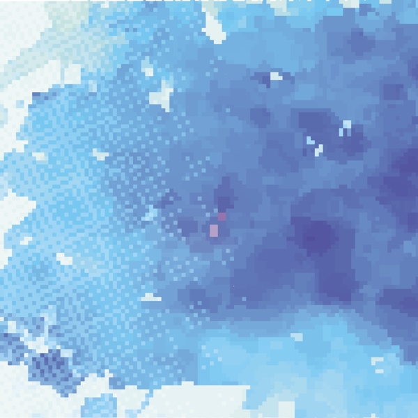 蓝色水彩污渍纹理
