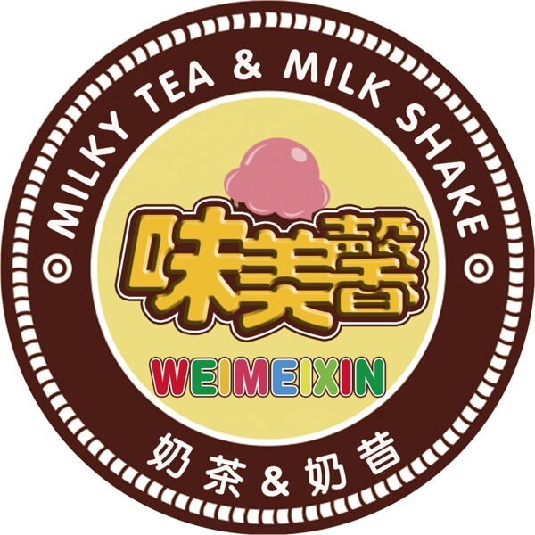 味美馨奶茶标志图片