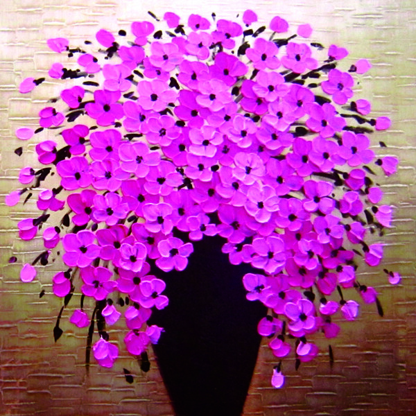 装饰紫花