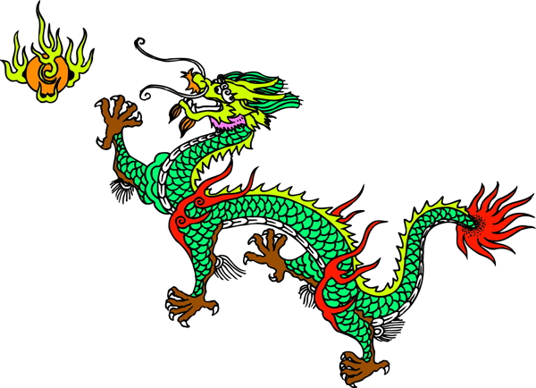 龙纹吉祥图案中国传统图案0039