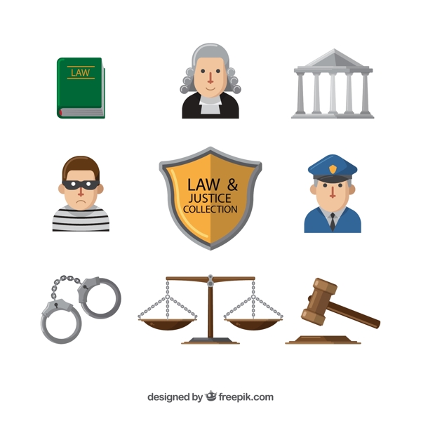创意法律图标图片