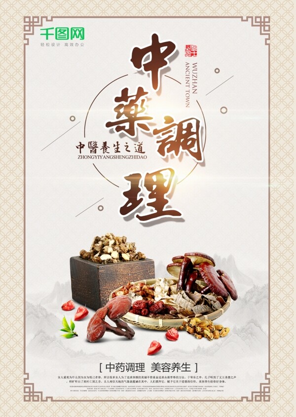 中国风中医文化系列展板
