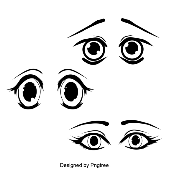 卡通手绘眼睛材料设计