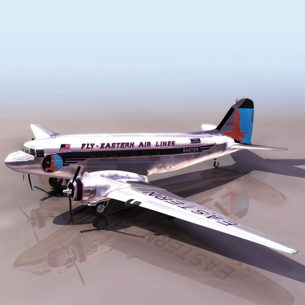 DC3飞机模型013