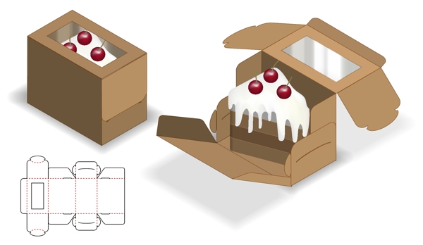 纸质包装盒刀模设计图