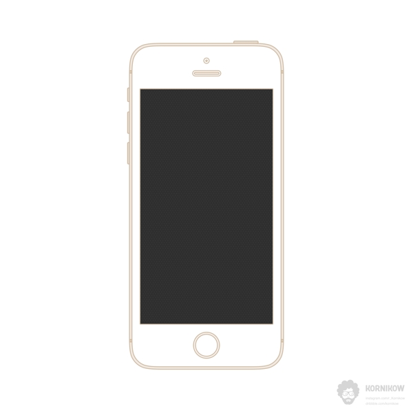 iphone5S线形素材模版图片
