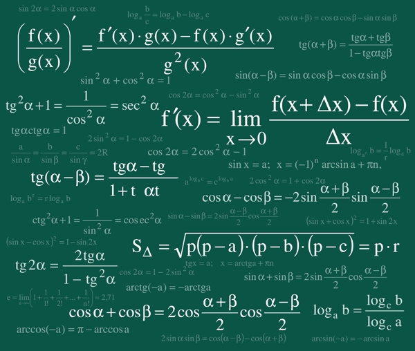 数学物理公式矢量素材