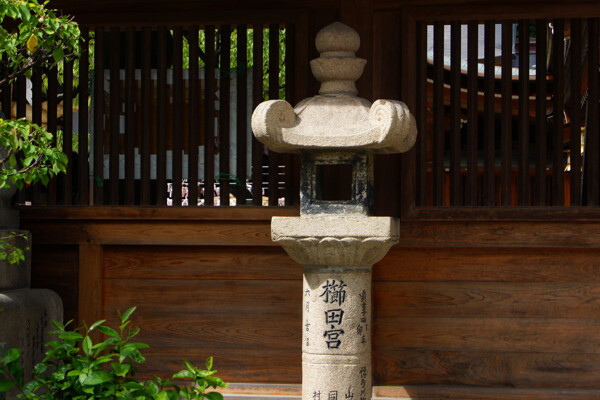 福冈栉田神社石灯图片