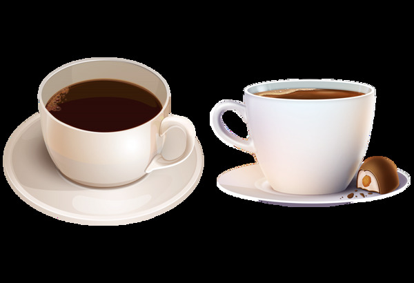 杯子和咖啡免抠png透明图层素材