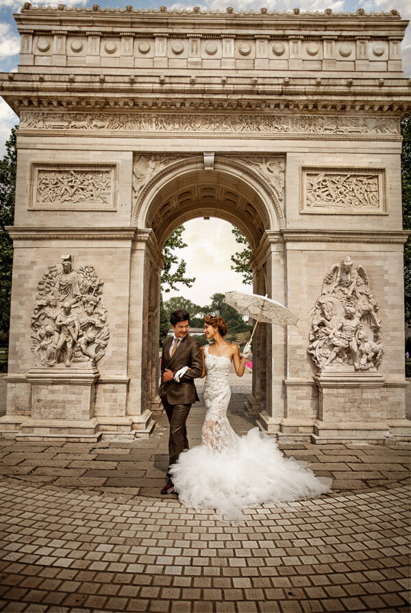 世界公园婚纱样片
