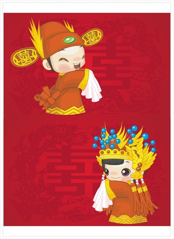 粉可爱的中国卡通人物图片