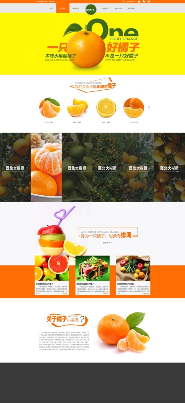 水果创意网站设计