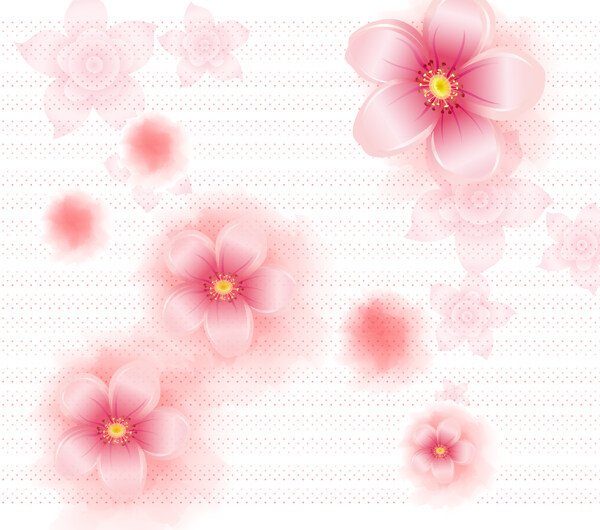 唯美粉色花
