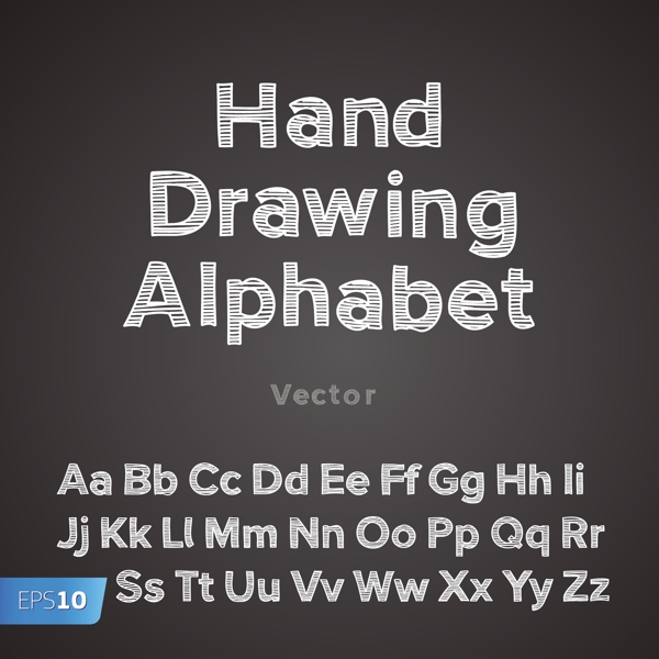 矢量字体设计素材