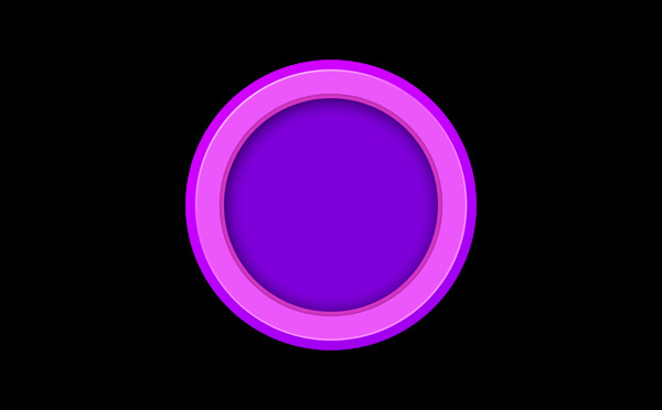 卡通紫色圆环png元素