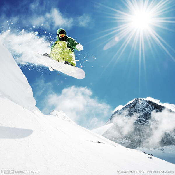 滑雪板滑雪海报单板滑图片