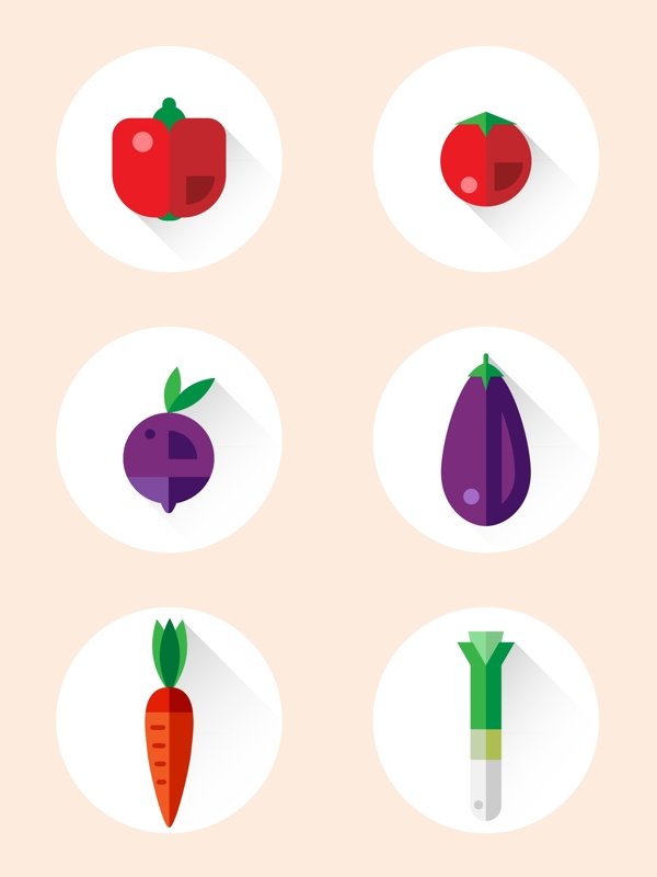 矢量蔬菜卡通素材