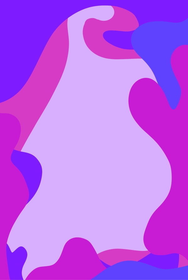 彩色可爱紫色拼色边框海报背景