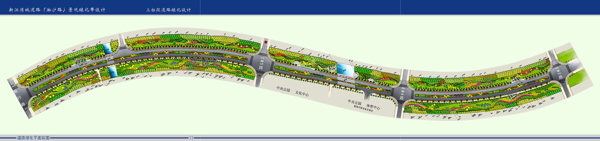 42.上海新江湾城道路景观绿化带全套设计文本